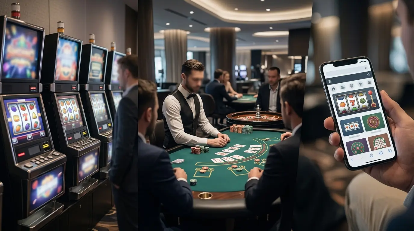 Pokies, live table games and mobile casino access
